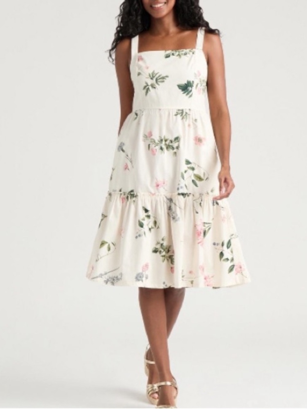 NWT Mexx size Small floral tiered mini dress resortwear sundress